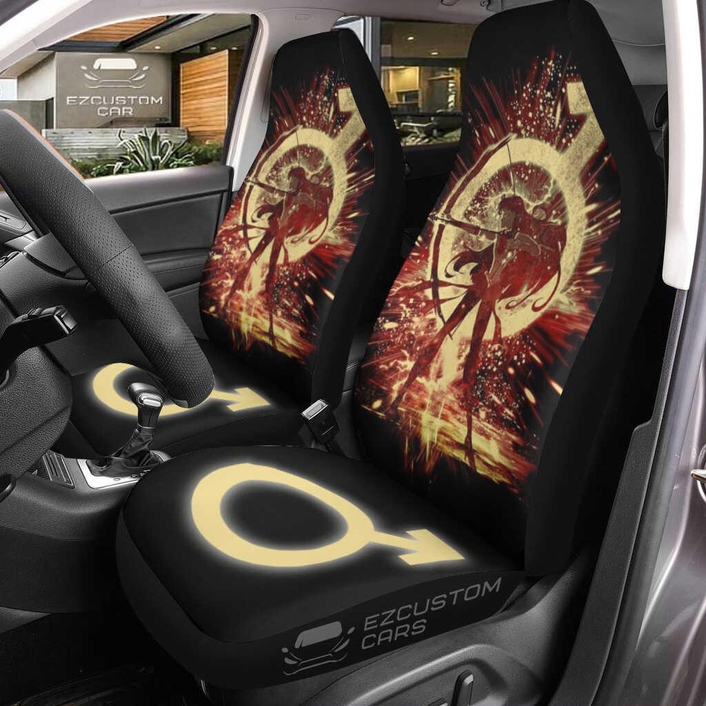 Sailor Moon Anime Car Seat Covers Sailor Mars and Symbol