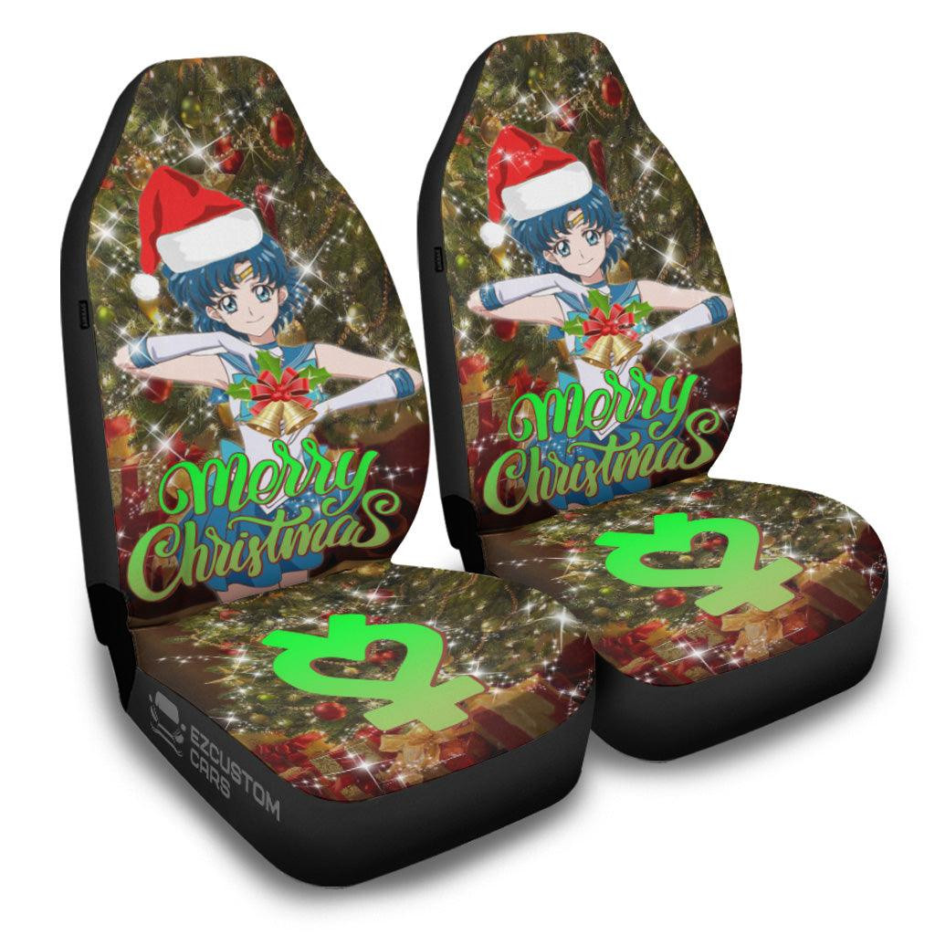 Sailor Moon Car Seat Covers Christmas Anime Car Decor Sailor Mercury