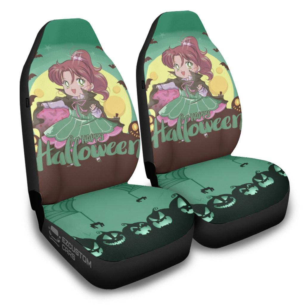 Sailor Moon Car Seat Covers Halloween Anime Car Decor Sailor Pluto