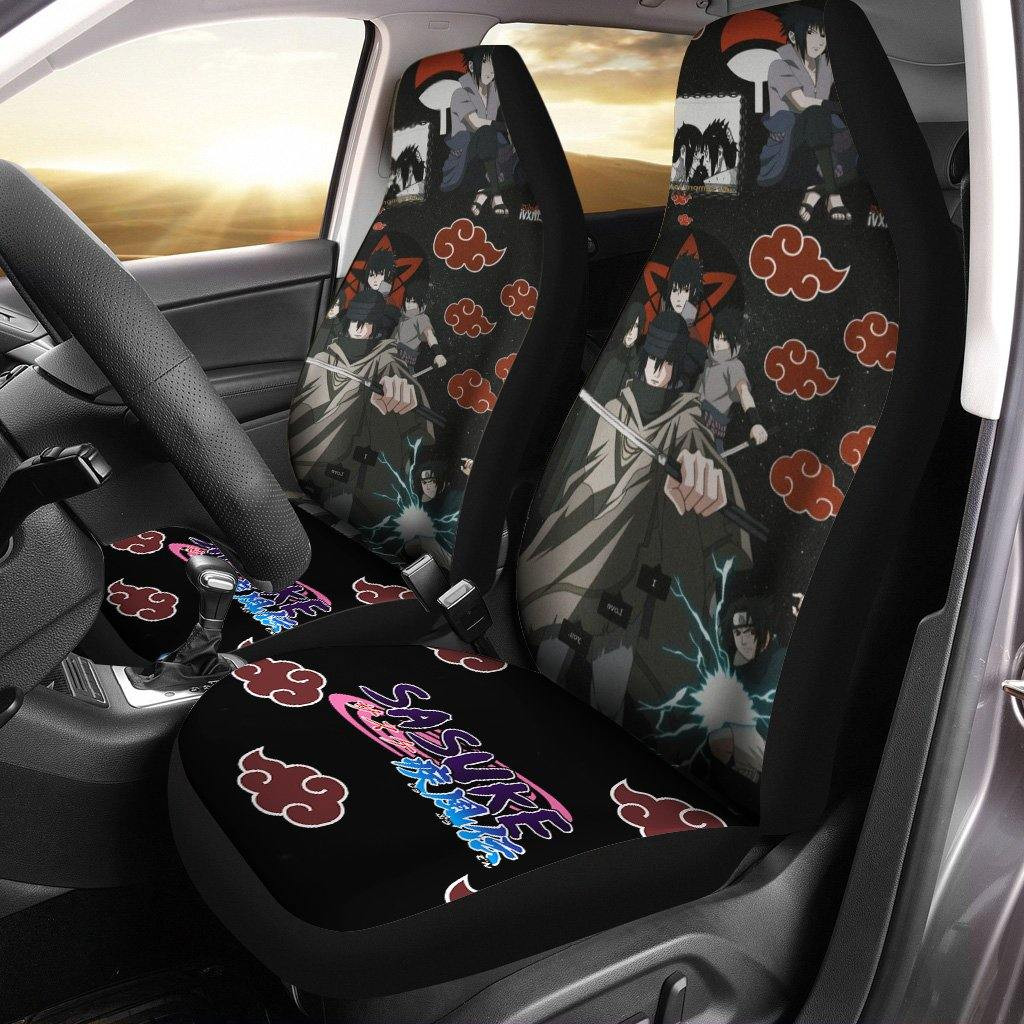Sasuke Car Seat Covers Naruto Anime Car Decor