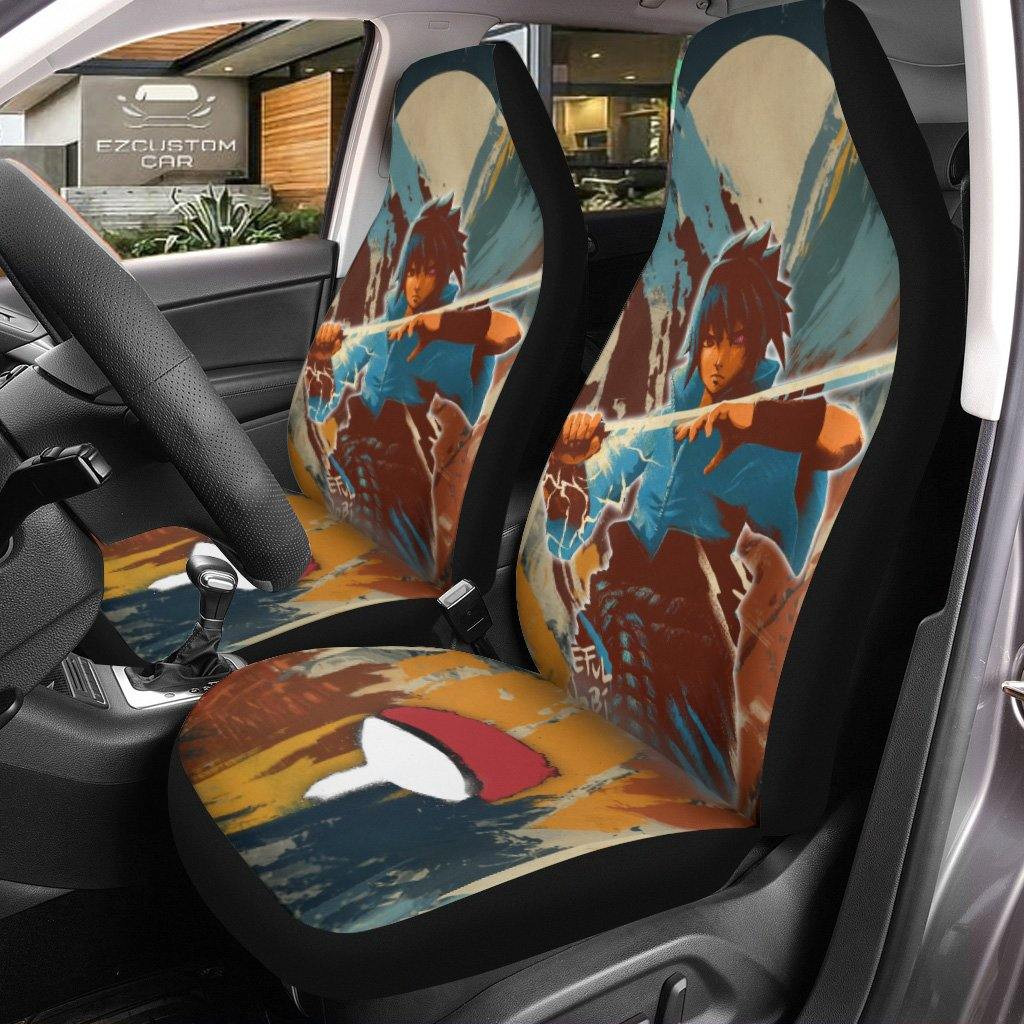 Sasuke Naruto Anime Car Seat Covers