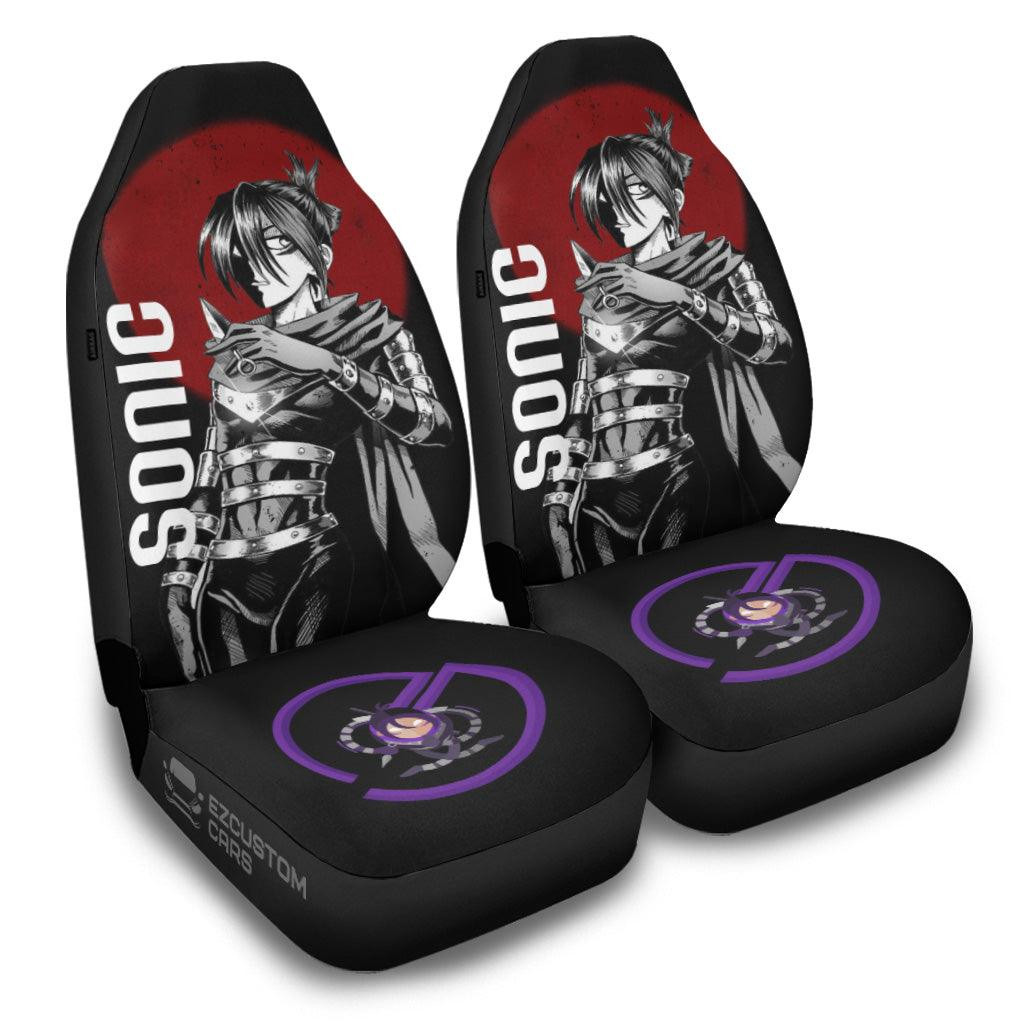 Sonic Car Seat Covers Custom Anime One Punch Man Car Accessories