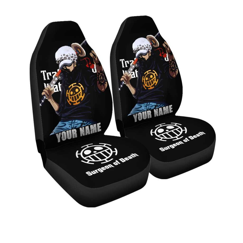 Trafalgar Law Personalized Car Seat Covers Custom One Piece Anime
