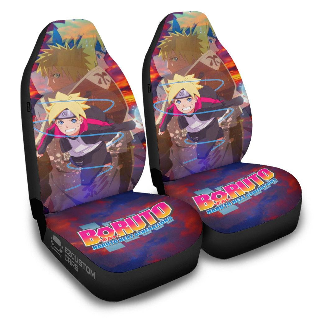 Uzumaki Naruto Car Seat Covers Cutsom Boruto Anime Car Decor