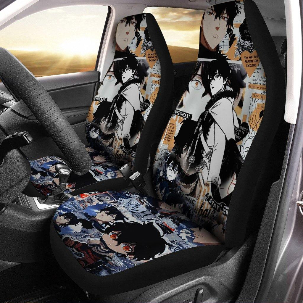 Yono Black Clover Car Seat Covers