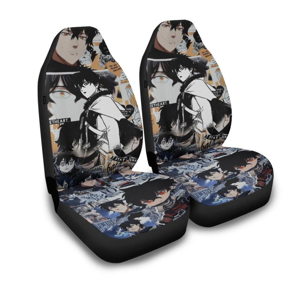 Yono Black Clover Car Seat Covers
