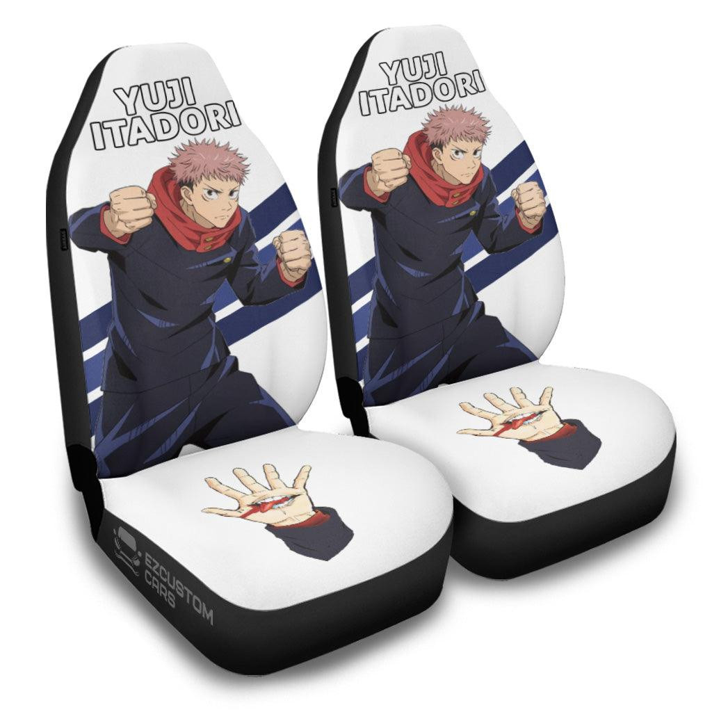 Yuji Car Seat Covers Jujutsu Kaisen