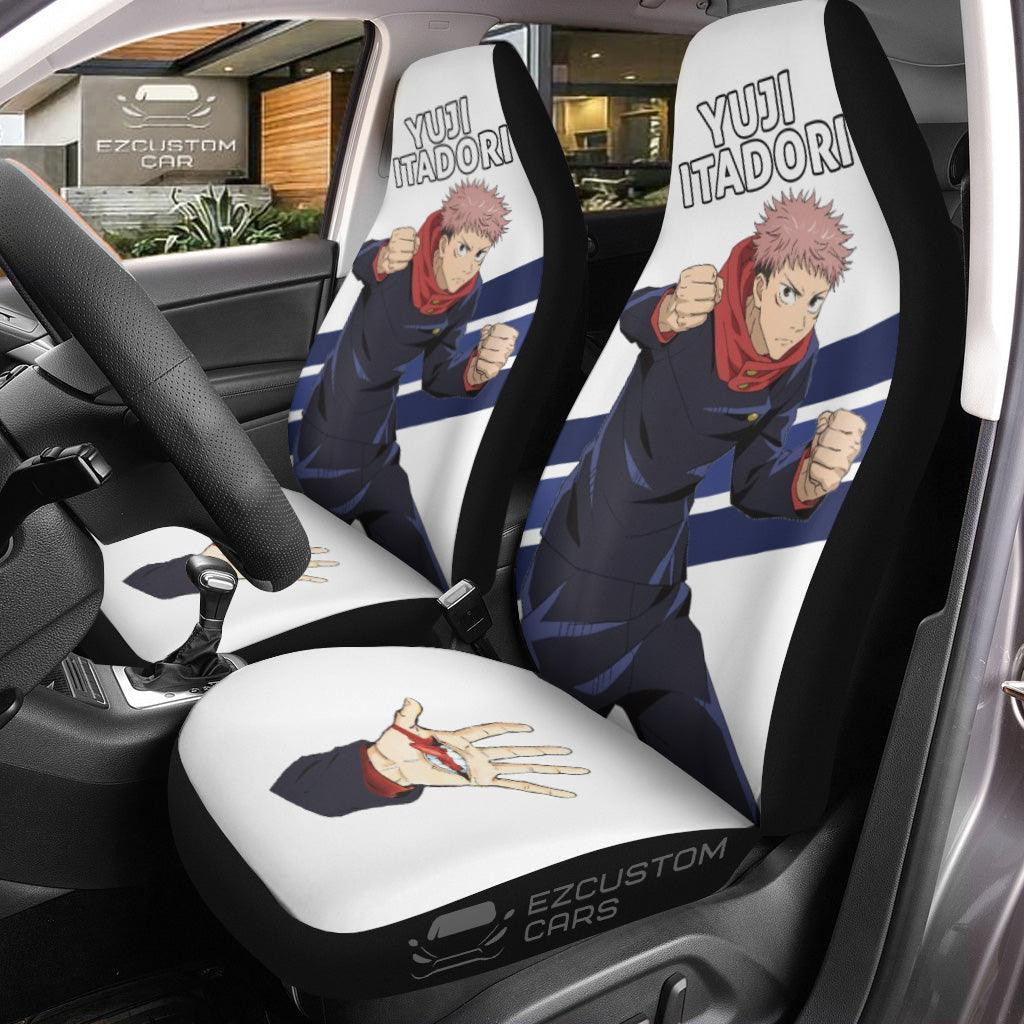 Yuji Car Seat Covers Jujutsu Kaisen