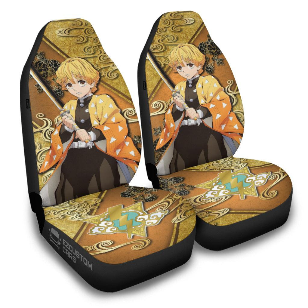 Zenitsu Agatsuma Car Seat Covers Demon Slayer