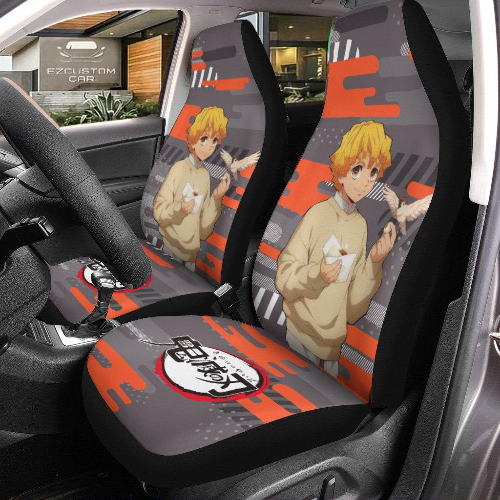 Zenitsu Demon Slayers Car Seat Covers