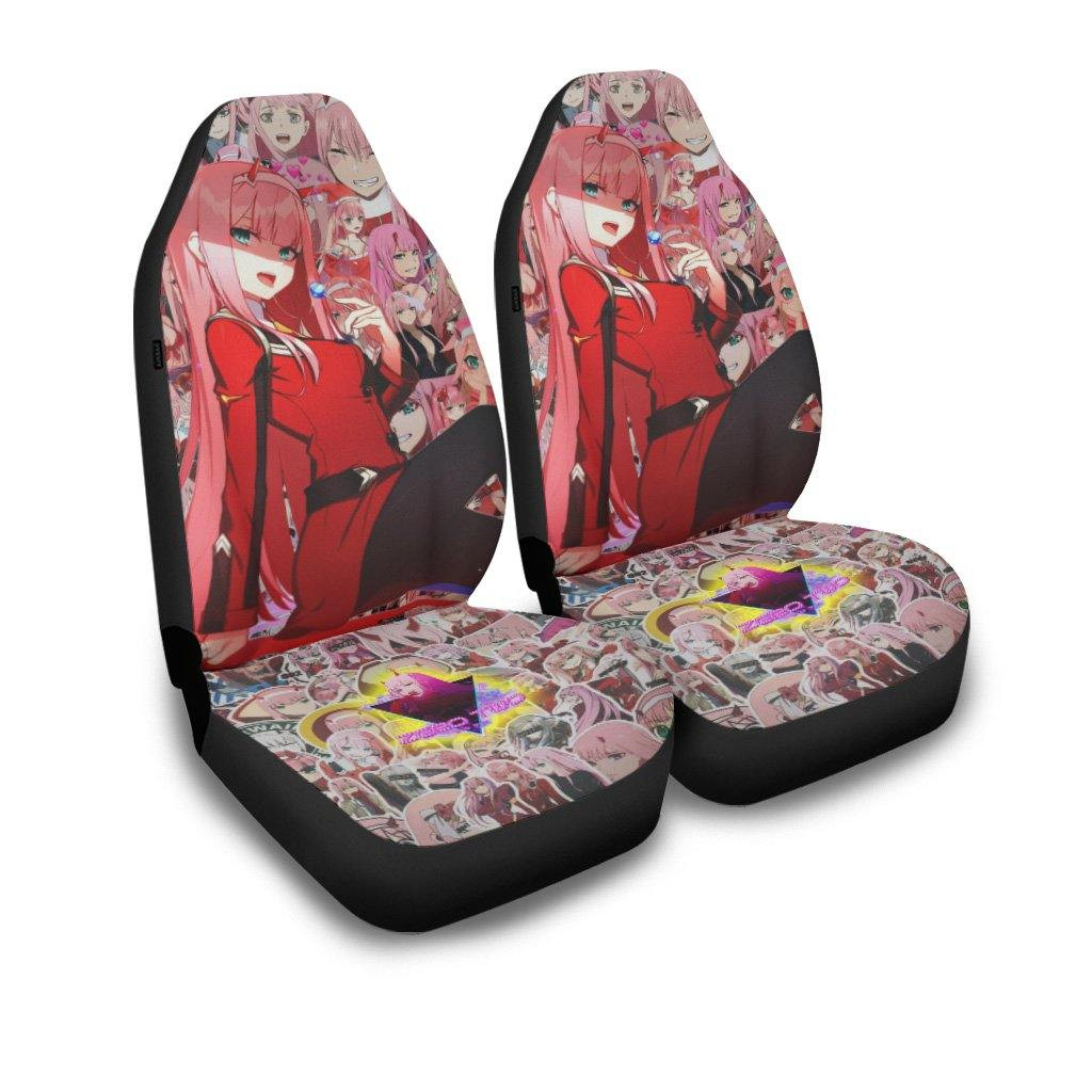 Zero Two Darling In The Franxx Anime Car Seat Covers Fan Gift