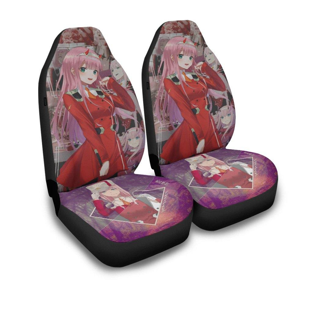 Zero Two Darling In The Franxx Anime Custom Car Seat Covers