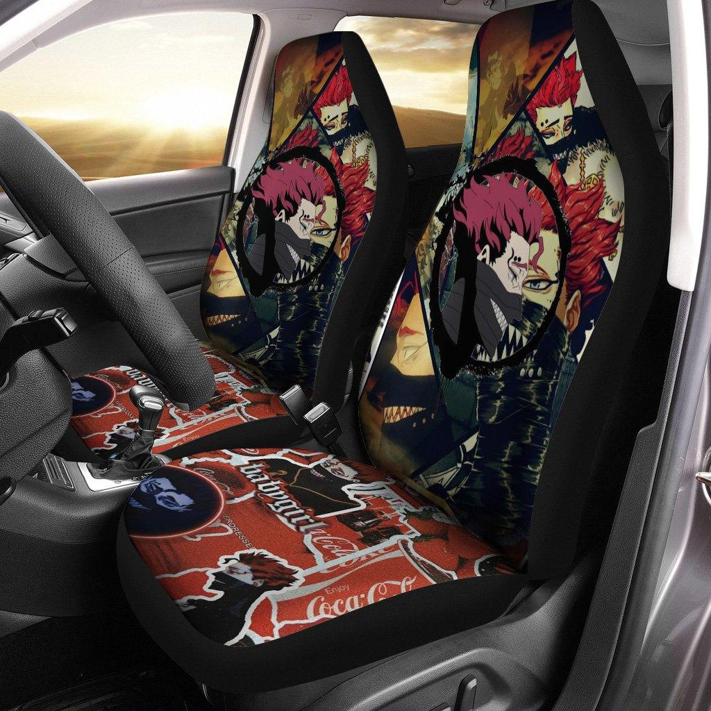 Zora Black Clover Car Seat Covers