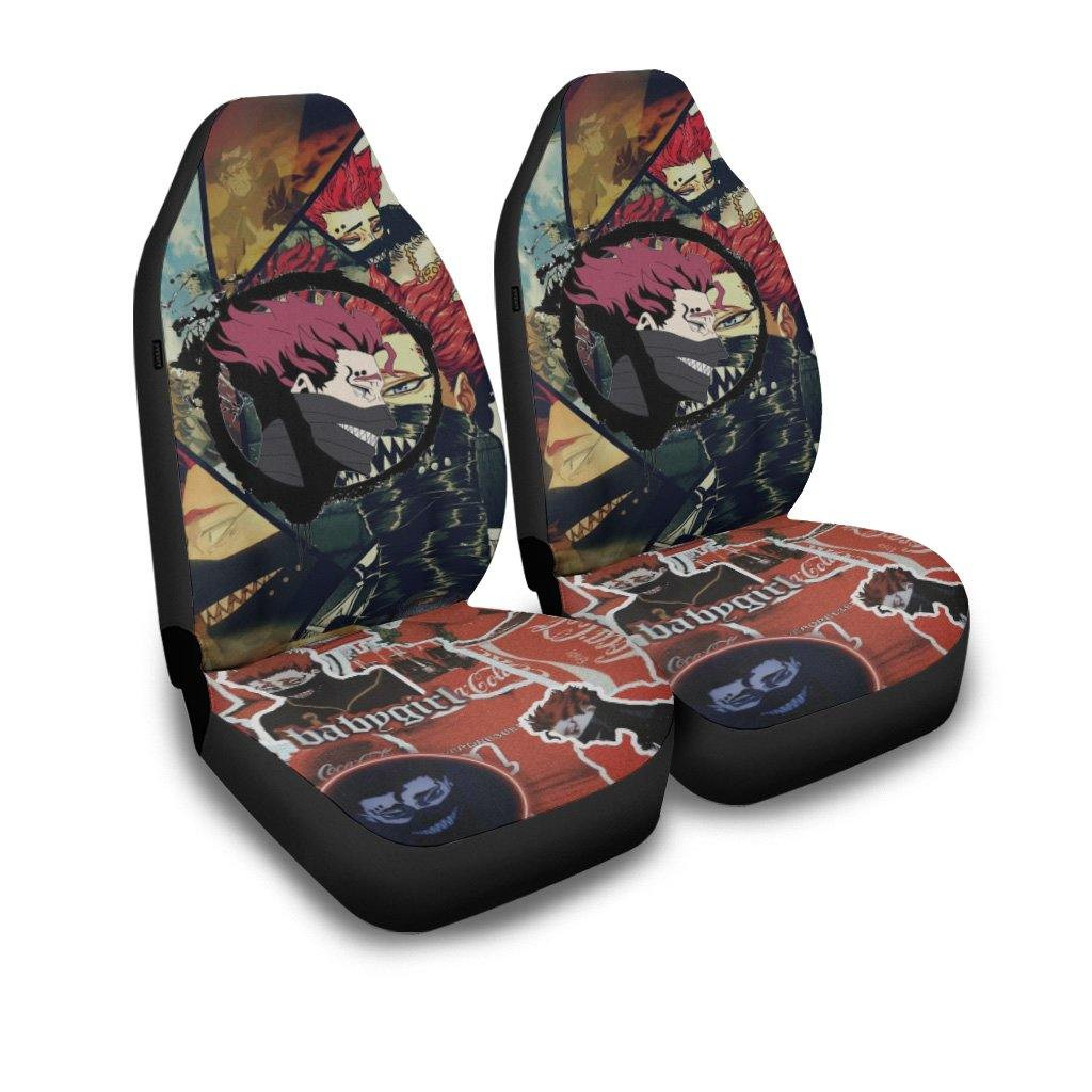 Zora Black Clover Car Seat Covers