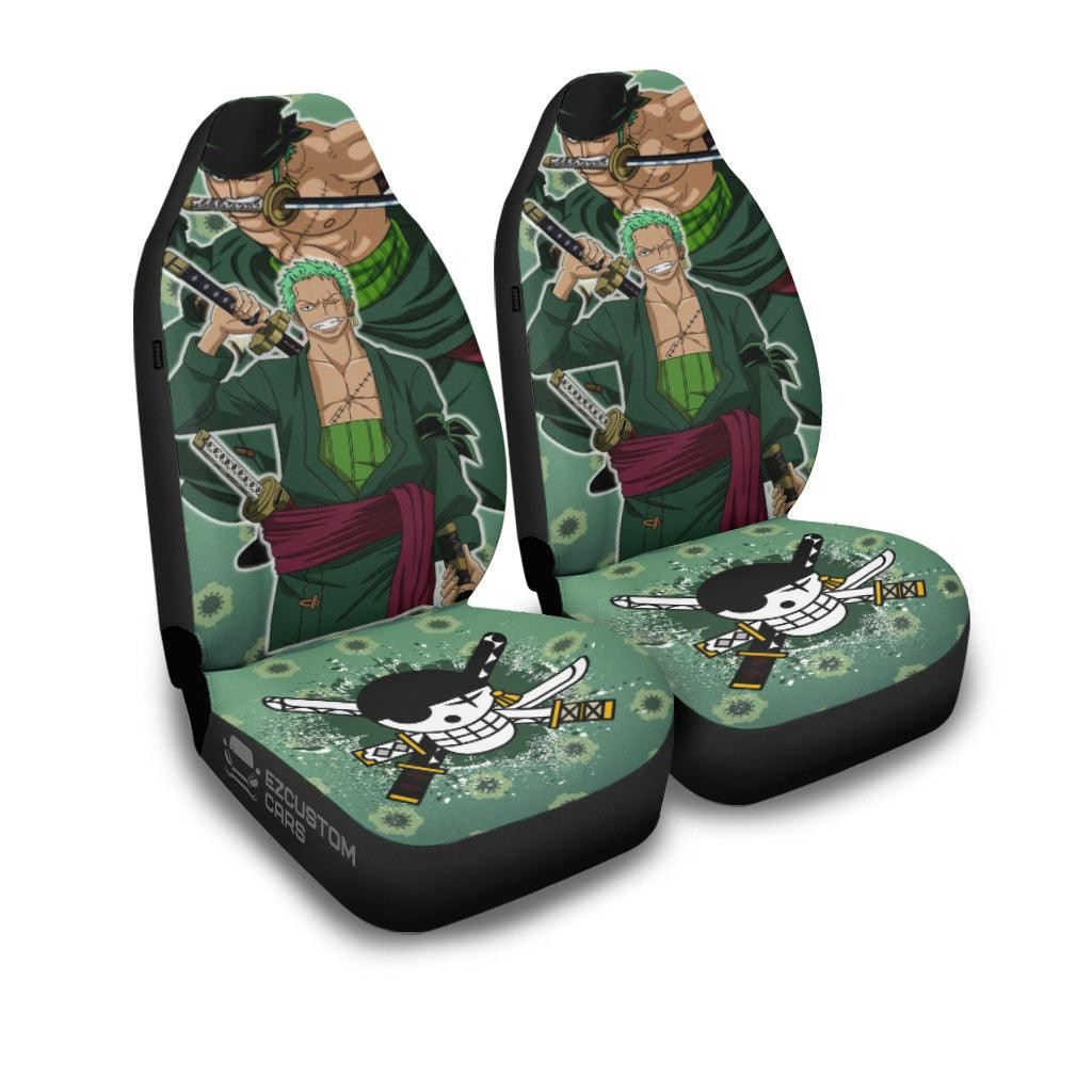Zoro Car Seat Covers Custom Anime One Piece Car Accessories