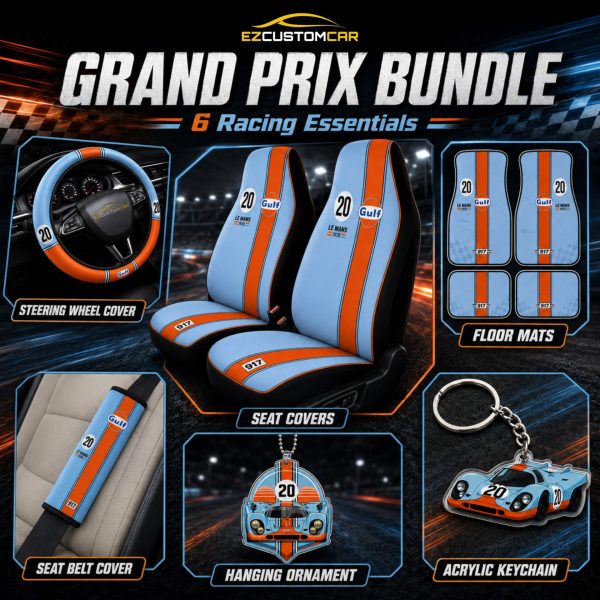 Gulf Steve McQueen Le Mans Porsh 917 Racing GRAND PRIX SET