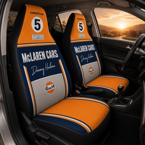 Gulf x Team McL Racing Car Seat Covers – 1968-74