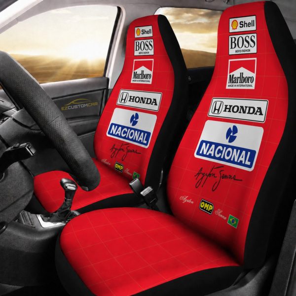 Magic Senna Lotus 87 91 Edition Custom Car Seat Covers Magic Senna Lotus 87 91 Edition Custom Car Seat Covers