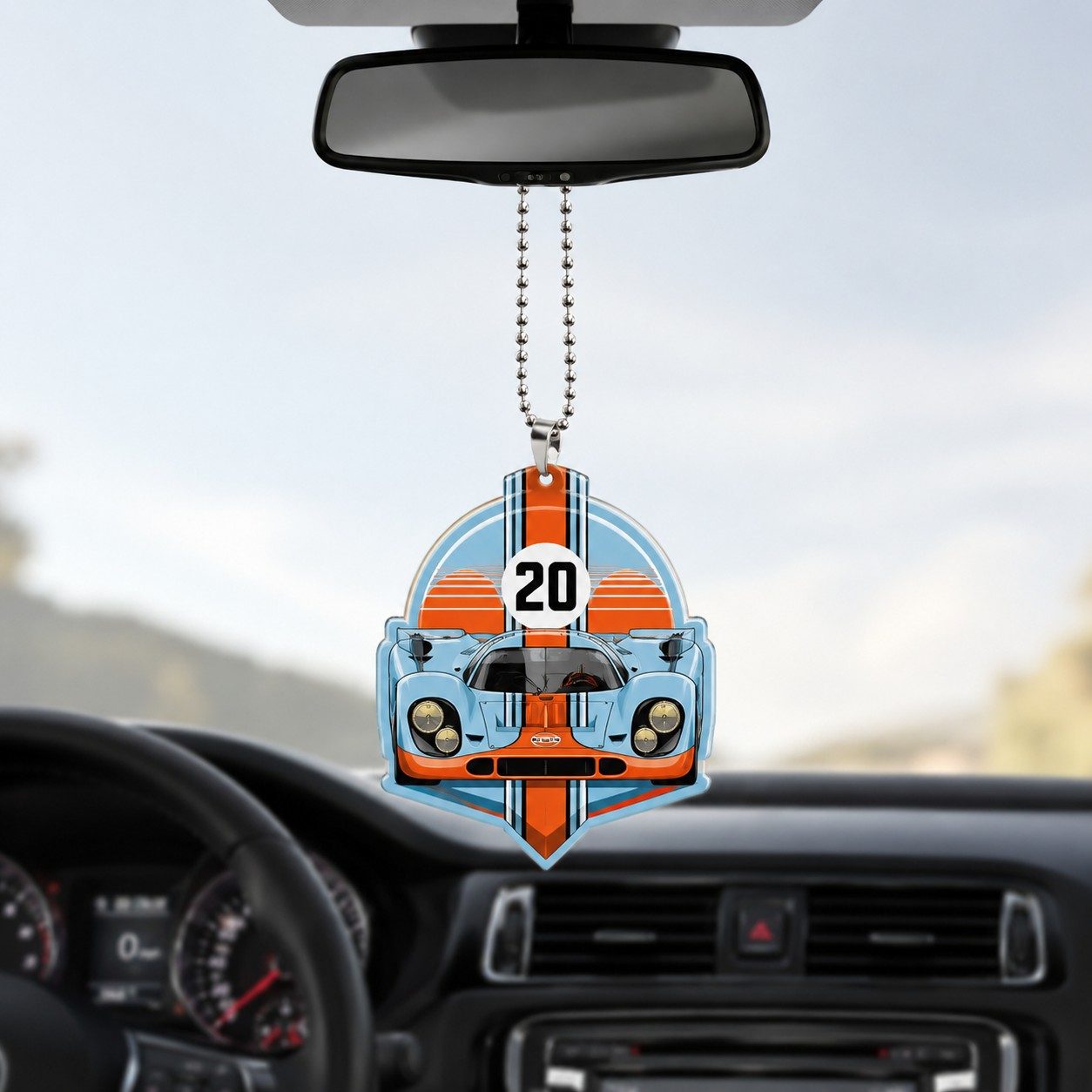 Gulf Le Mans racing car ornament