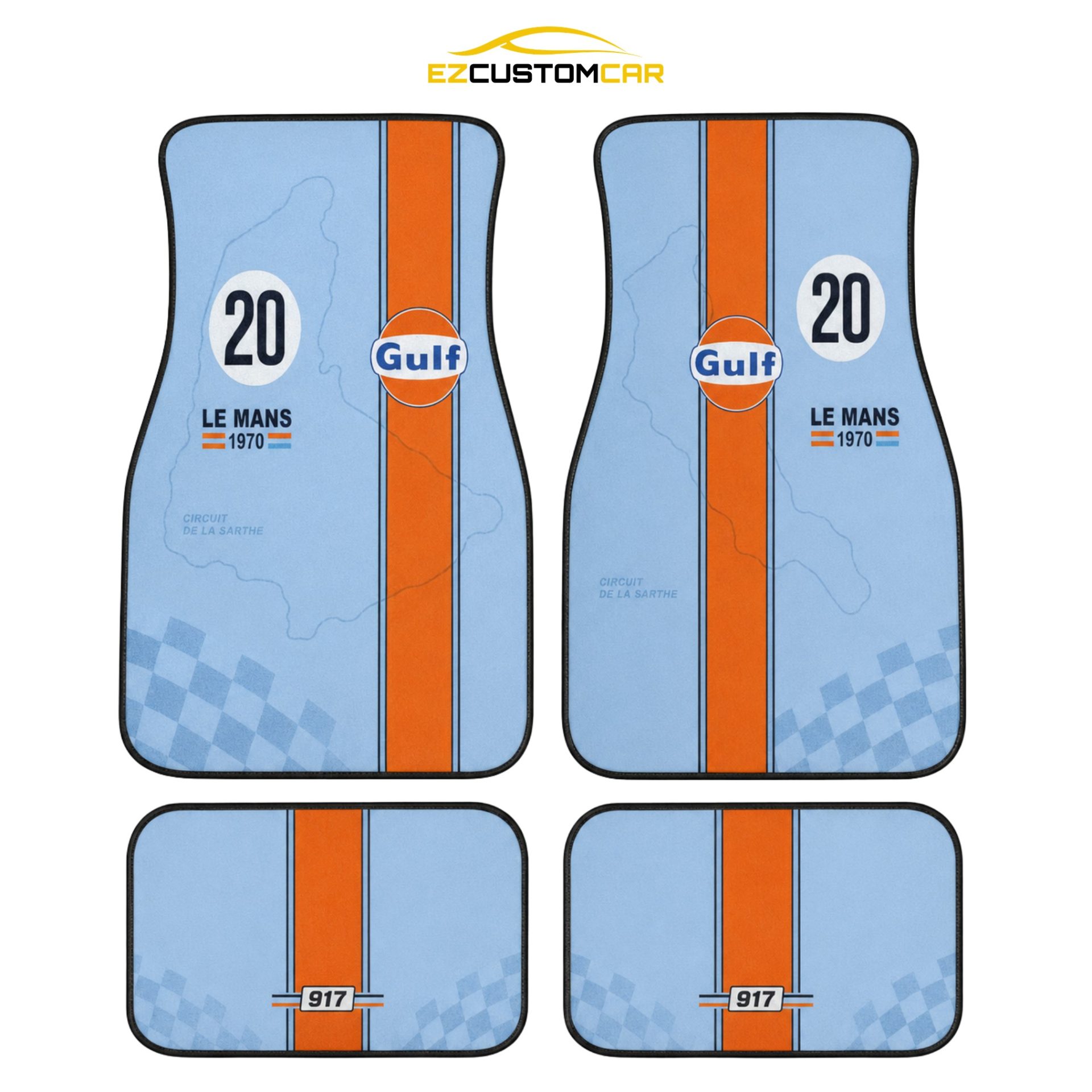 Gulf Le Mans custom floor mats