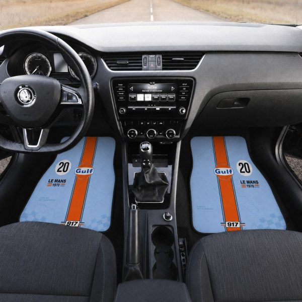Steve McQueen #20 917 Gulf Le Mans Custom Car Floor Mats