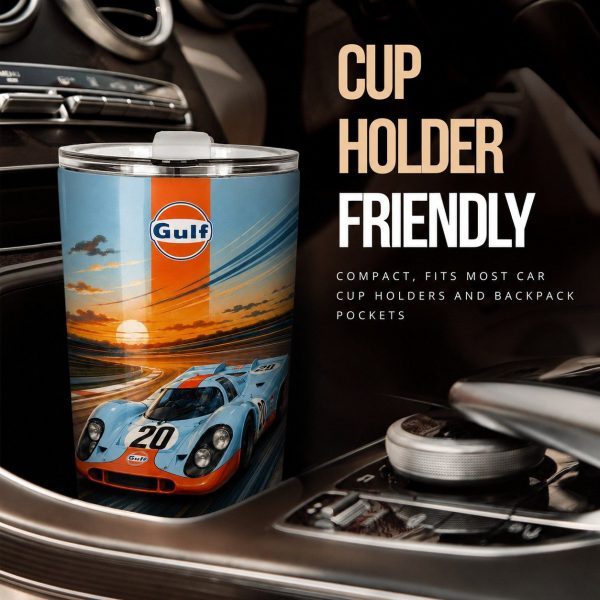 Steve McQueen #20 917 Gulf Le Mans Custom Car Tumbler