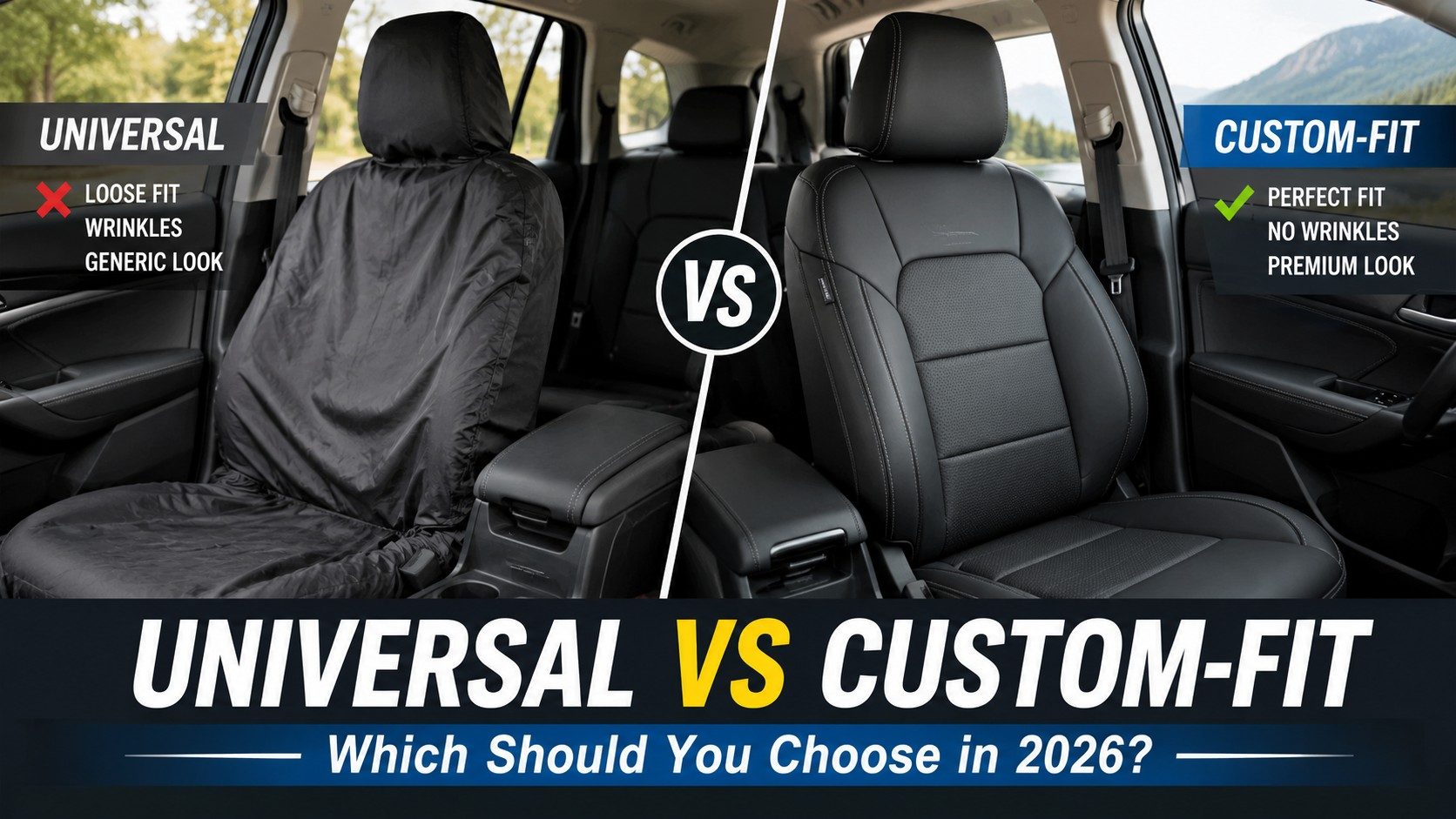 Universal vs Custom-Fit Car Seat Covers – Which Should You Choose in 2026
